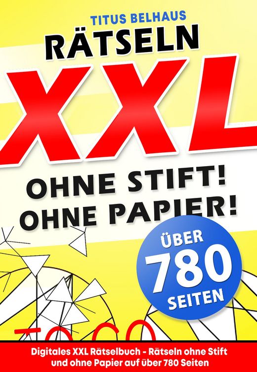 Produktbild: Digitales XXL R&auml;tselbuch - R&auml;tseln ohne Stift und ohne Papier auf &uuml;ber 780 Seiten