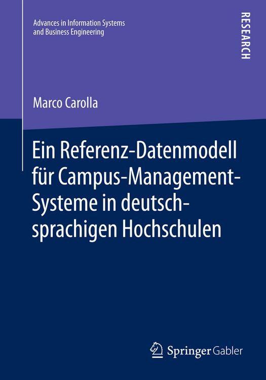 Produktbild: Ein Referenz-Datenmodell f&uuml;r Campus-Management-Systeme in deutschsprachigen Hochschulen
