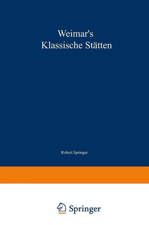 Produktbild: Weimar's klassische St&auml;tten