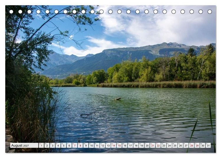 Produktbild: Sion im Wallis - zwischen Reben und Bergen (Tischkalender 2027 DIN A5 quer), CALVENDO Monatskalender