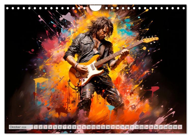 Produktbild: ROCK Sp&uuml;re die grenzenlose Power (Wandkalender 2026 DIN A4 quer), CALVENDO Monatskalender