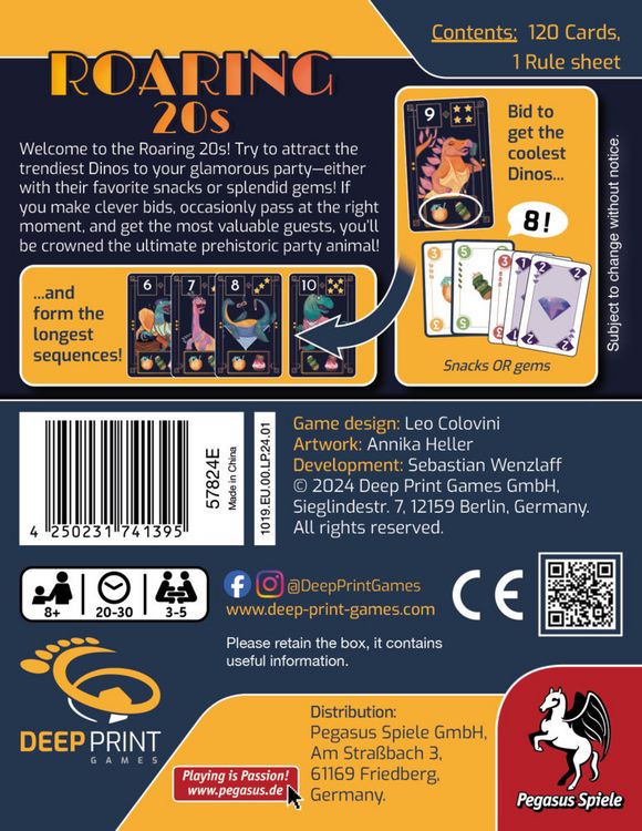 Produktbild: Roaring 20s (Deep Print Games) (English Edition)