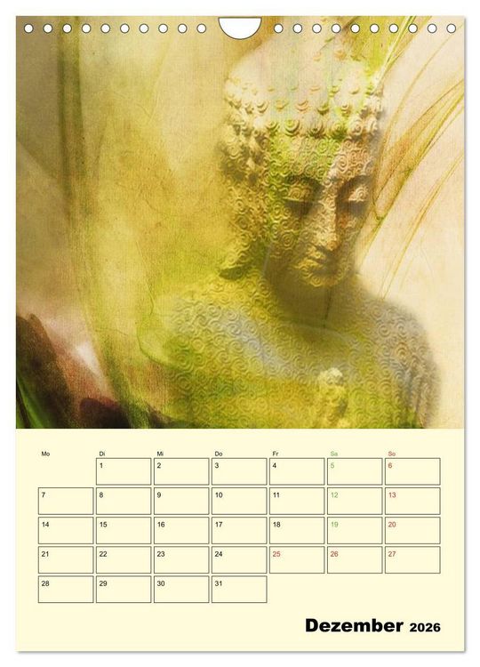 Produktbild: Buddhismus (Wandkalender 2026 DIN A4 hoch), CALVENDO Monatskalender