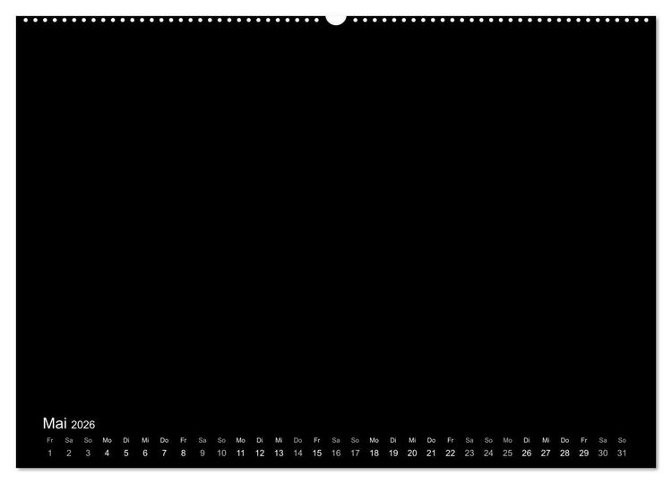 Produktbild: Bastelkalender: DIY Kreativ-Kalender -schwarz- (Wandkalender 2026 DIN A2 quer), CALVENDO Monatskalender