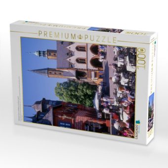 Produktbild: CALVENDO Puzzle Markplatz Goslar mit Rathaus und Kaiser Worth | 1000 Teile Lege-Gr&ouml;&szlig;e 64x48cm Foto-Puzzle f&uuml;r gl&uuml;ckliche Stunden