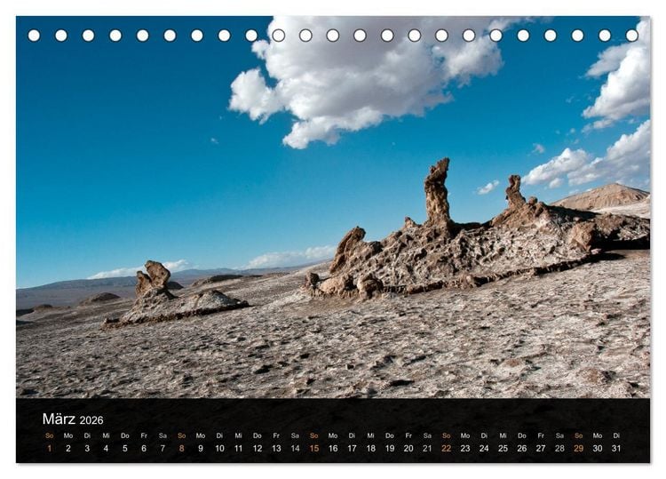 Produktbild: Atacama: Die W&uuml;ste im Norden Chiles (Tischkalender 2026 DIN A5 quer), CALVENDO Monatskalender