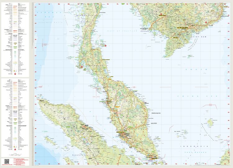Produktbild: MARCO POLO Reisekarte Thailand, Vietnam 1:1,9 Mio.