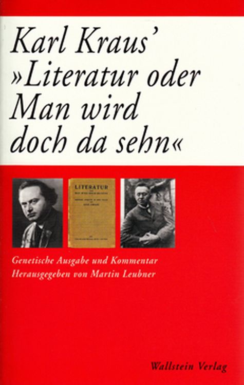 Produktbild: Karl Kraus' &raquo;Literatur oder Man wird doch da sehn&laquo;
