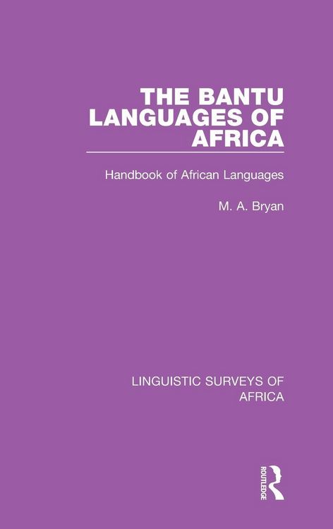 Produktbild: The Bantu Languages of Africa