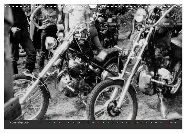 Produktbild: east Rider - Biker und Bikes aus der DDR (Wandkalender 2027 DIN A3 quer), CALVENDO Monatskalender