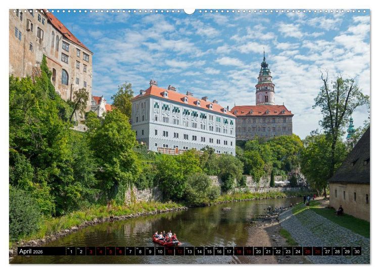 Produktbild: Cesk&yacute; Krumlov - B&ouml;hmisch Krumau (Wandkalender 2026 DIN A2 quer), CALVENDO Monatskalender