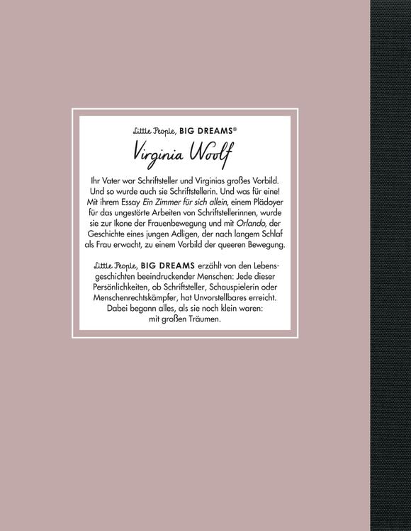 Produktbild: Virginia Woolf &ndash; Little People, BIG DREAMS (Deutsche Ausgabe)