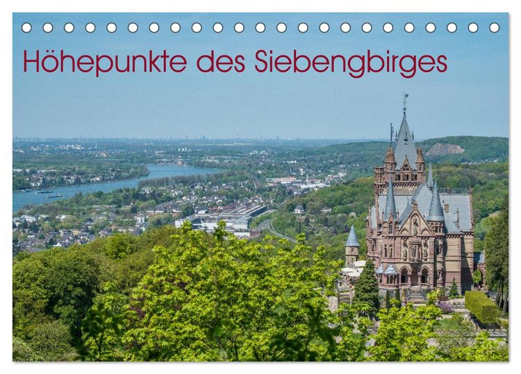 Produktbild: H&ouml;hepunkte des Siebengebirges (Tischkalender 2026 DIN A5 quer), CALVENDO Monatskalender