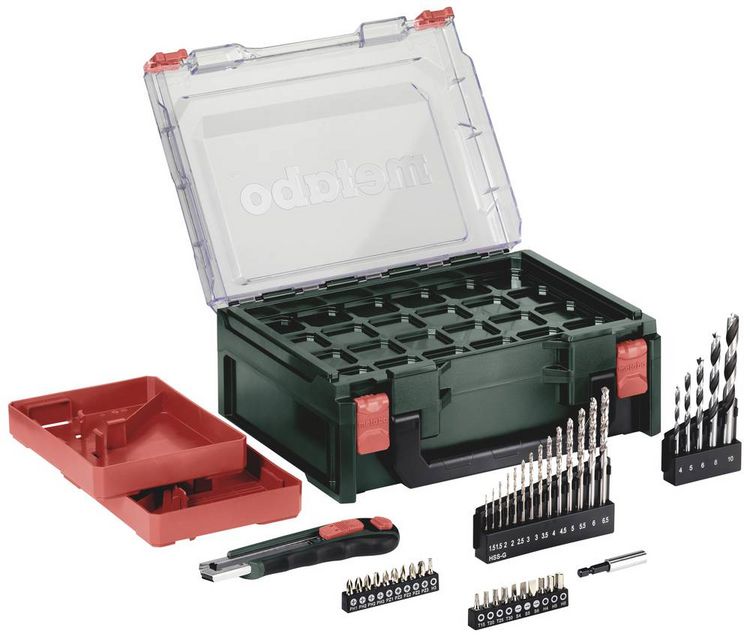Produktbild: Metabo PowerMaxx BS Basic Set 600080710 Akku-Bohrschrauber 12 V 2 Ah Li-Ion inkl. 2. Akku, inkl. Ladeger&auml;t, b&uuml;rstenlos, inkl. Koffer, mit Zubeh&ouml;r