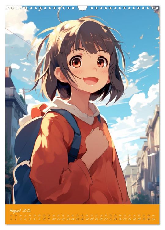 Produktbild: Stadtm&auml;dchen. Ein Jahr mit bezaubernder Manga-Kunst (Wandkalender 2026 DIN A3 hoch), CALVENDO Monatskalender