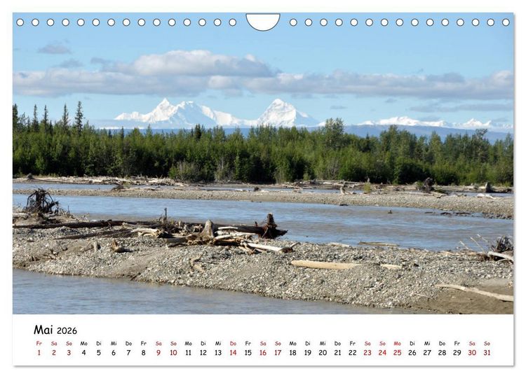 Produktbild: Unendlichkeit in Alaska und Yukon (Wandkalender 2026 DIN A4 quer), CALVENDO Monatskalender