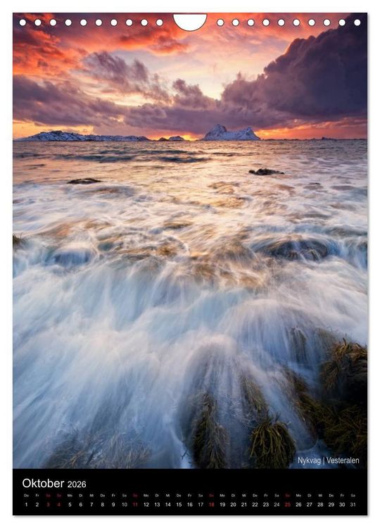 Produktbild: Northern Norway (Wandkalender 2026 DIN A4 hoch), CALVENDO Monatskalender
