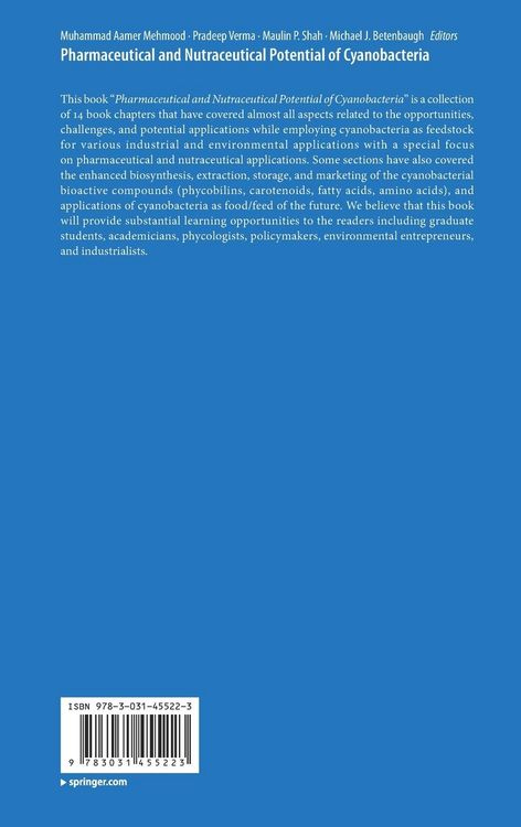 Produktbild: Pharmaceutical and Nutraceutical Potential of Cyanobacteria