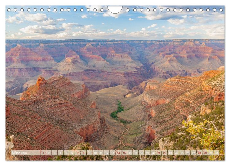 Produktbild: Grand Canyon - Perspektiven einer au&szlig;ergew&ouml;hnlichen Schlucht (Wandkalender 2026 DIN A4 quer), CALVENDO Monatskalender
