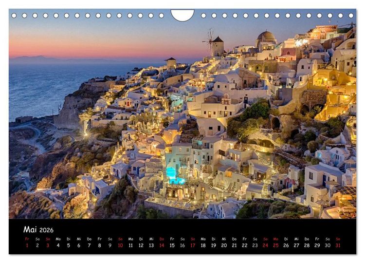 Produktbild: Leuchtende St&auml;dte (Wandkalender 2026 DIN A4 quer), CALVENDO Monatskalender