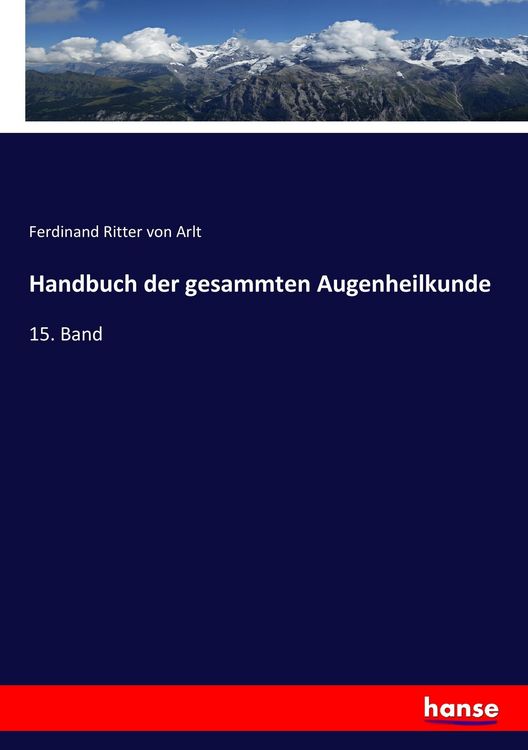 Produktbild: Handbuch der gesammten Augenheilkunde