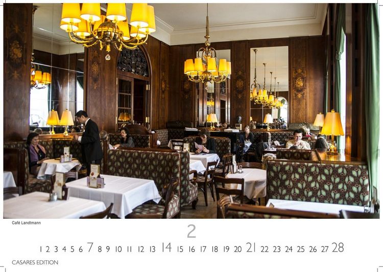 Produktbild: Wiener Caf&eacute;haus Kultur Kalender 2027 &ndash; Wandkalender | Fotokalender| &Ouml;sterreich Kalender | Alpenl&auml;nder 24x35cm | Historische & Kulturelle Kaffeehaus Motive | . & Geschenkidee