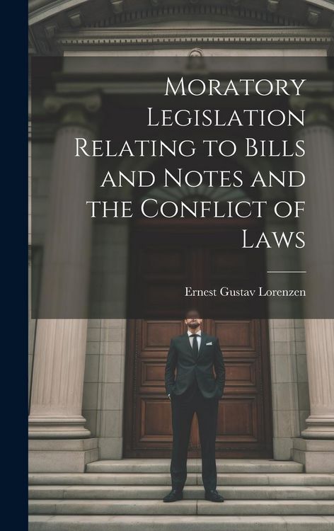Produktbild: Moratory Legislation Relating to Bills and Notes and the Conflict of Laws