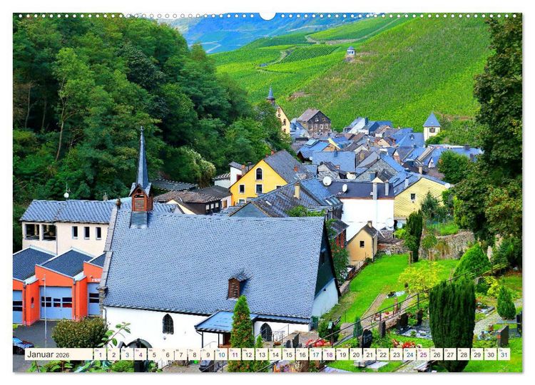 Produktbild: Bernkastel-Cues an der Mosel (hochwertiger Premium Wandkalender 2026 DIN A2 quer), Kunstdruck in Hochglanz