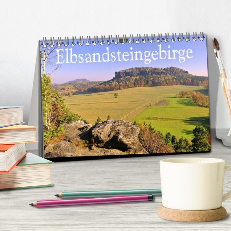 Produktbild: Elbsandsteingebirge (Tischkalender 2026 DIN A5 quer), CALVENDO Monatskalender