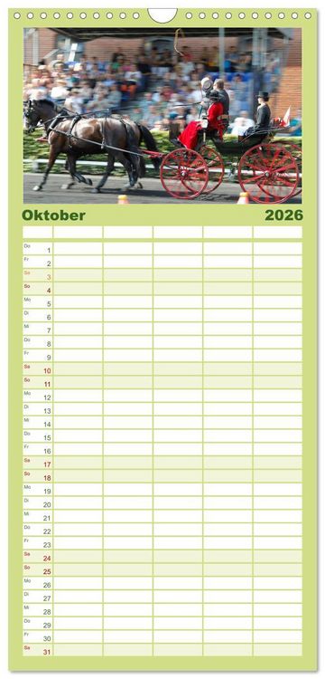 Produktbild: Familienplaner 2026 - CIAT - Historischer Fahrsport in Celle mit 5 Spalten (Wandkalender, 21 x 45 cm) CALVENDO