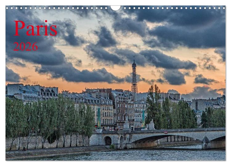 Produktbild: Paris (Wandkalender 2026 DIN A3 quer), CALVENDO Monatskalender