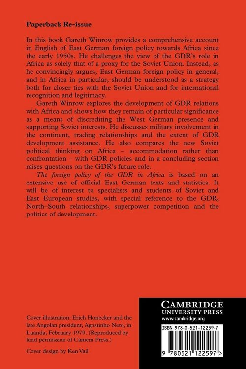 Produktbild: The Foreign Policy of the Gdr in Africa