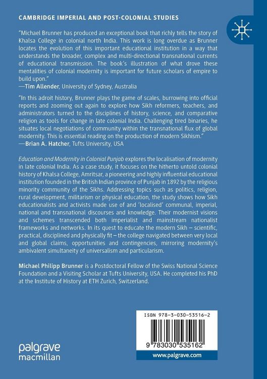 Produktbild: Education and Modernity in Colonial Punjab