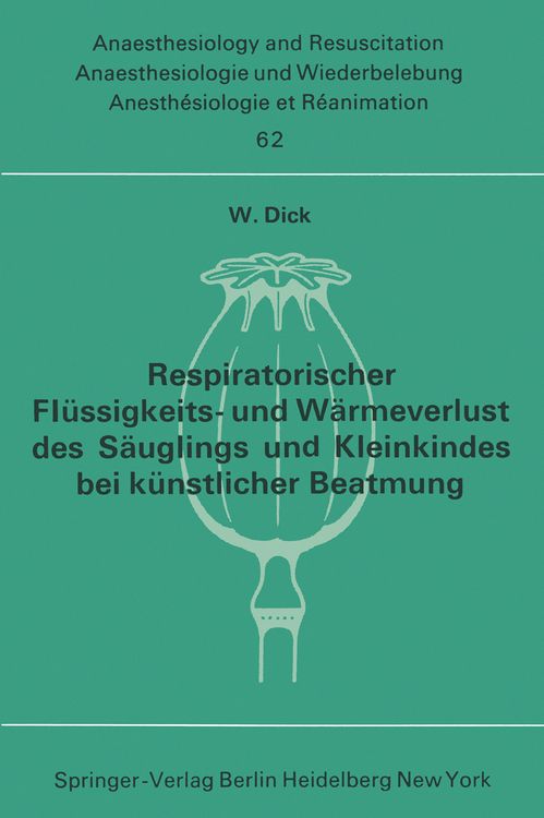 Produktbild: Respiratorischer Fl&uuml;ssigkeits- und W&auml;rmeverlust des S&auml;uglings und Kleinkindes bei k&uuml;nstlicher Beatmung