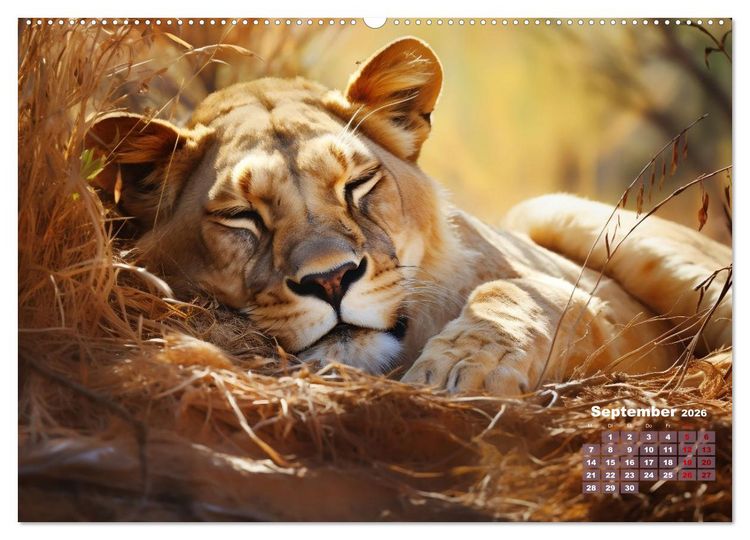 Produktbild: Wenn sie schlafen... (hochwertiger Premium Wandkalender 2026 DIN A2 quer), Kunstdruck in Hochglanz