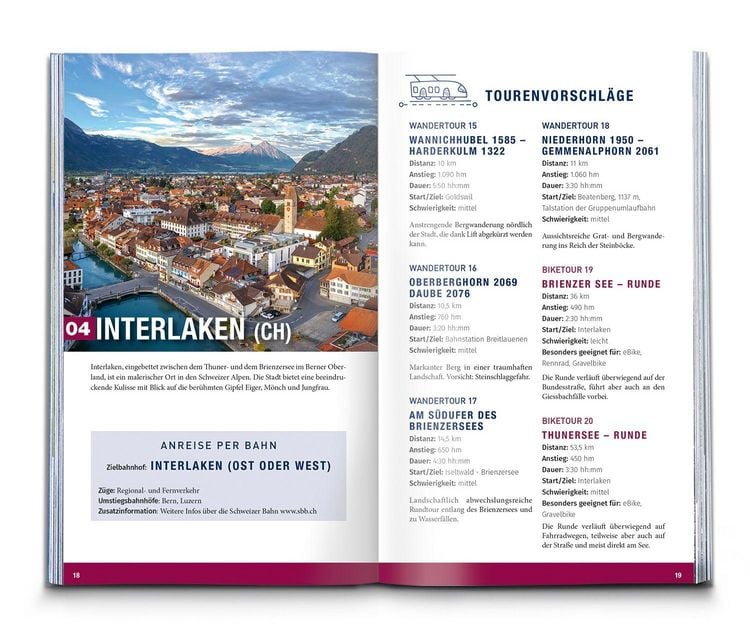 Produktbild: KOMPASS N&auml;chster Halt Alpen &ndash; mit der Bahn zum Wandern und Biken in 50 Bergorte