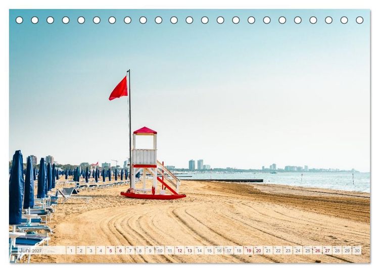 Produktbild: Lignano in Italien. Sommer Strand und Meer (Tischkalender 2027 DIN A5 quer), CALVENDO Monatskalender