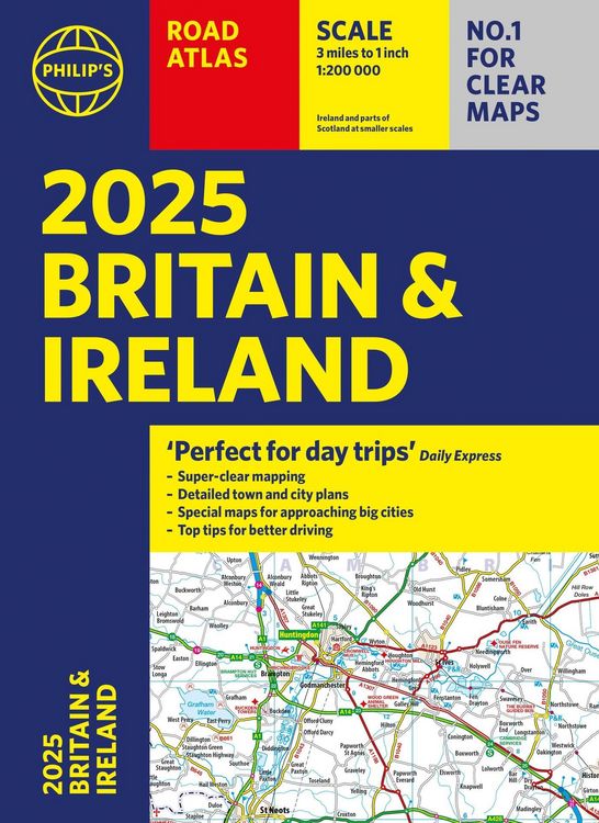 Produktbild: 2025 Philip's Road Atlas Britain and Ireland