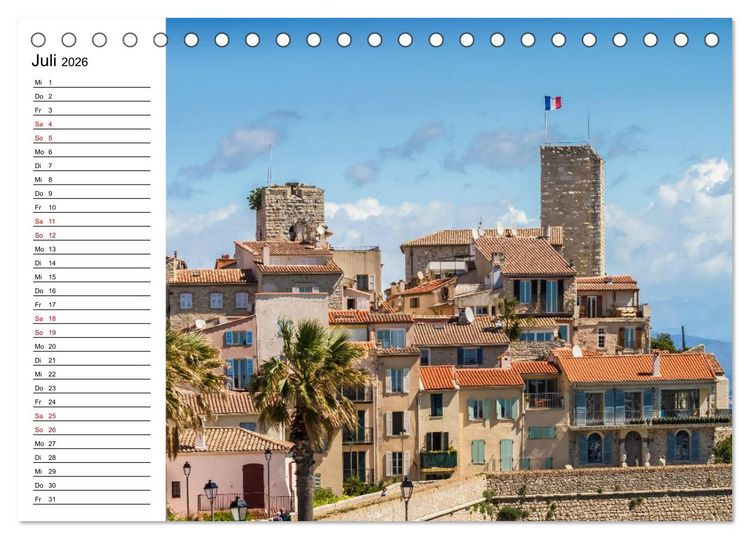 Produktbild: ANTIBES Idyllische Impressionen (Tischkalender 2026 DIN A5 quer), CALVENDO Monatskalender