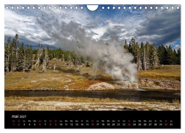 Produktbild: Yellowstone Un grand parc am&eacute;ricain (Calendrier mural 2027 DIN A4 vertical), CALVENDO calendrier mensuel