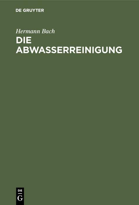 Produktbild: Die Abwasserreinigung