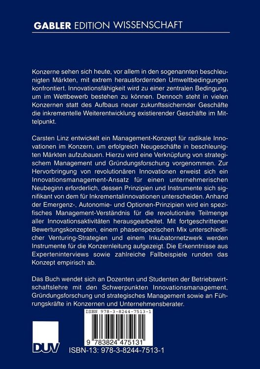 Produktbild: Konzern als Gr&uuml;nder-Unternehmen