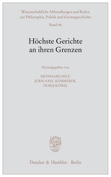 Produktbild: H&ouml;chste Gerichte an ihren Grenzen.