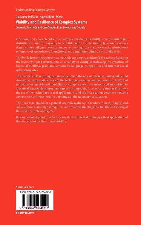 Produktbild: Viability and Resilience of Complex Systems
