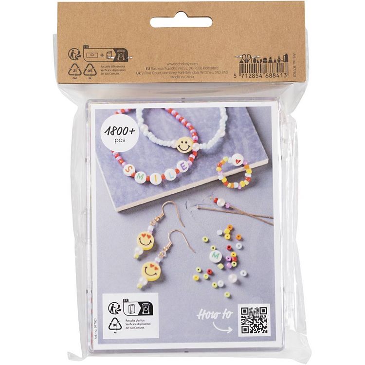 Produktbild: Creativ Company DIY Sets Beads Kreativ Mix Schmuck, Kr&auml;ftige Farben, Fruchtmischung, Kreativ Box
