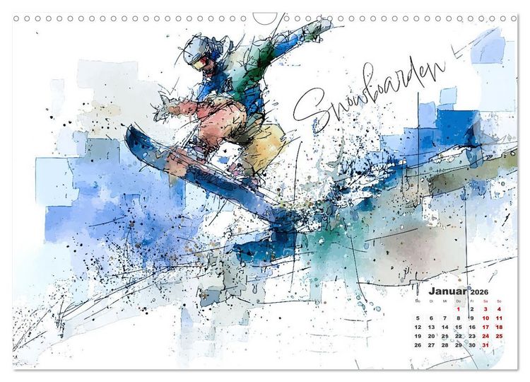 Produktbild: Olympische Luftspr&uuml;nge (Wandkalender 2026 DIN A3 quer), CALVENDO Monatskalender