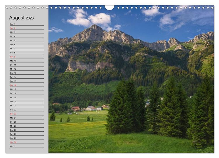 Produktbild: Tannheimer Tal (Wandkalender 2026 DIN A3 quer), CALVENDO Monatskalender