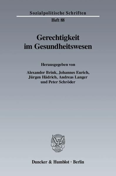 Produktbild: Gerechtigkeit im Gesundheitswesen.