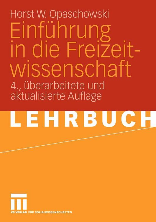 Produktbild: Einf&uuml;hrung in die Freizeitwissenschaft