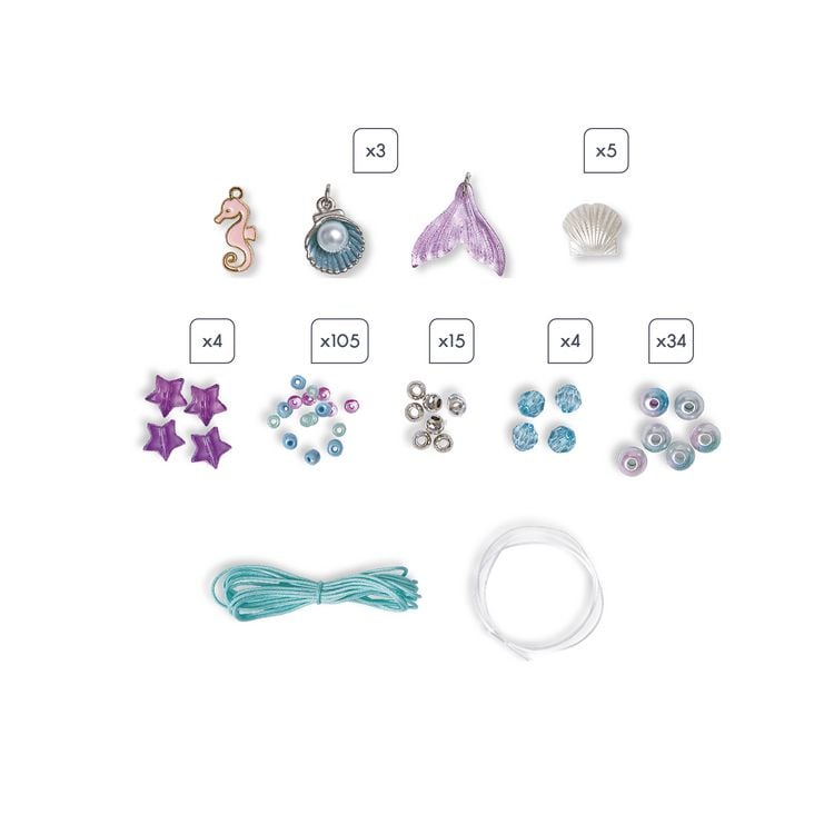 Produktbild: Meerjungfrauen-Schmuck &ndash; Bastelset f&uuml;r Kinder (6 Schmuckst&uuml;cke)